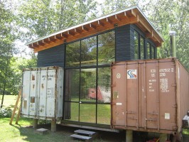 Futurist Stewart Brand converted a shipping container into his personal office space, and recorded the construction process while writing his book “How Buildings Learn.”